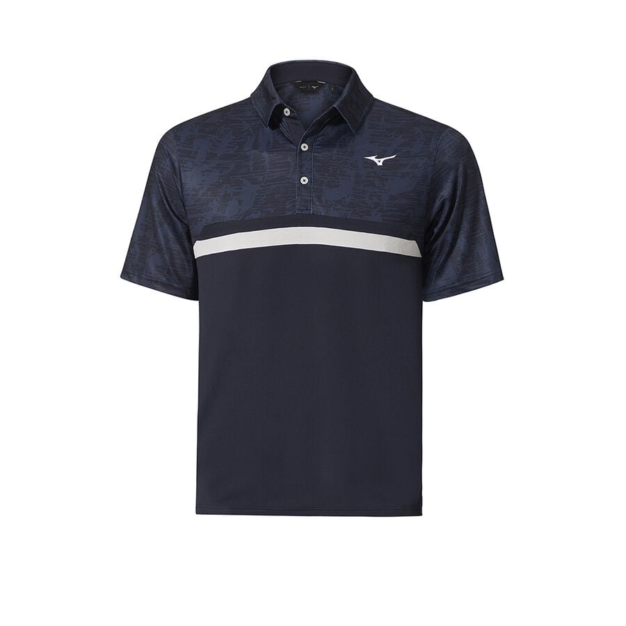 Black Men's Mizuno QD Hazard ST Polo Tops | Philippines-340876