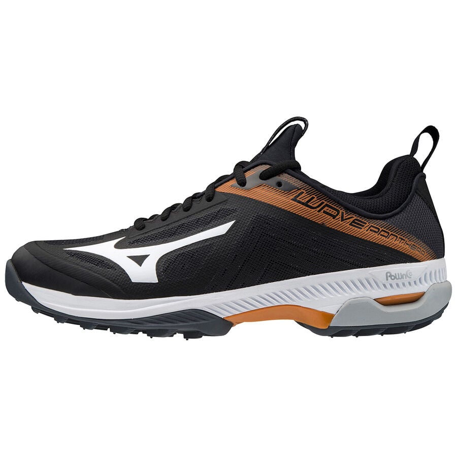 Black / White Men's Mizuno Wave Panthera Field Hockey Shoes | Philippines-417308