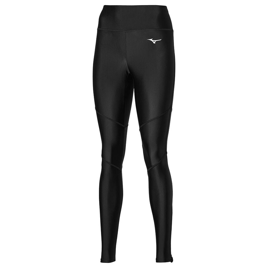 Black Women's Mizuno Core Long Tights | Philippines-734581