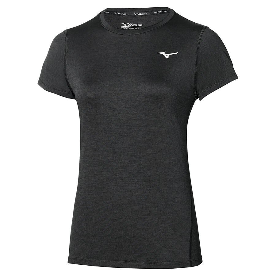 Black Women's Mizuno Impulse Core Tee | Philippines-367841