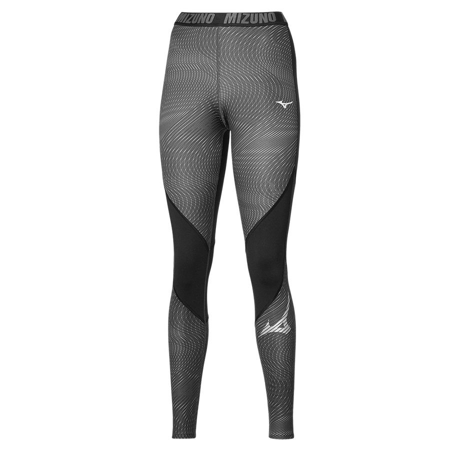 Black Women's Mizuno Virtual Body G3 Long Tights | Philippines-759048