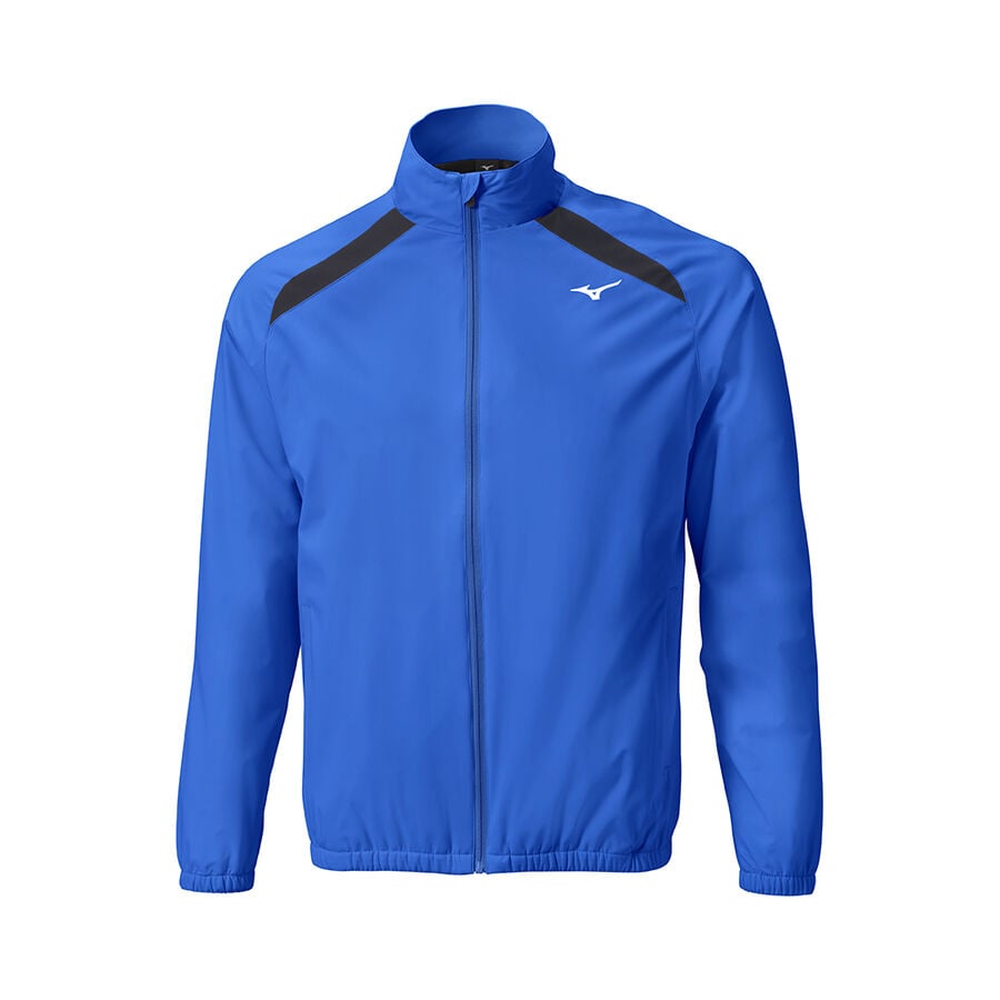 Blue Men's Mizuno Breath Thermo Move Tech Jackets | Philippines-540897