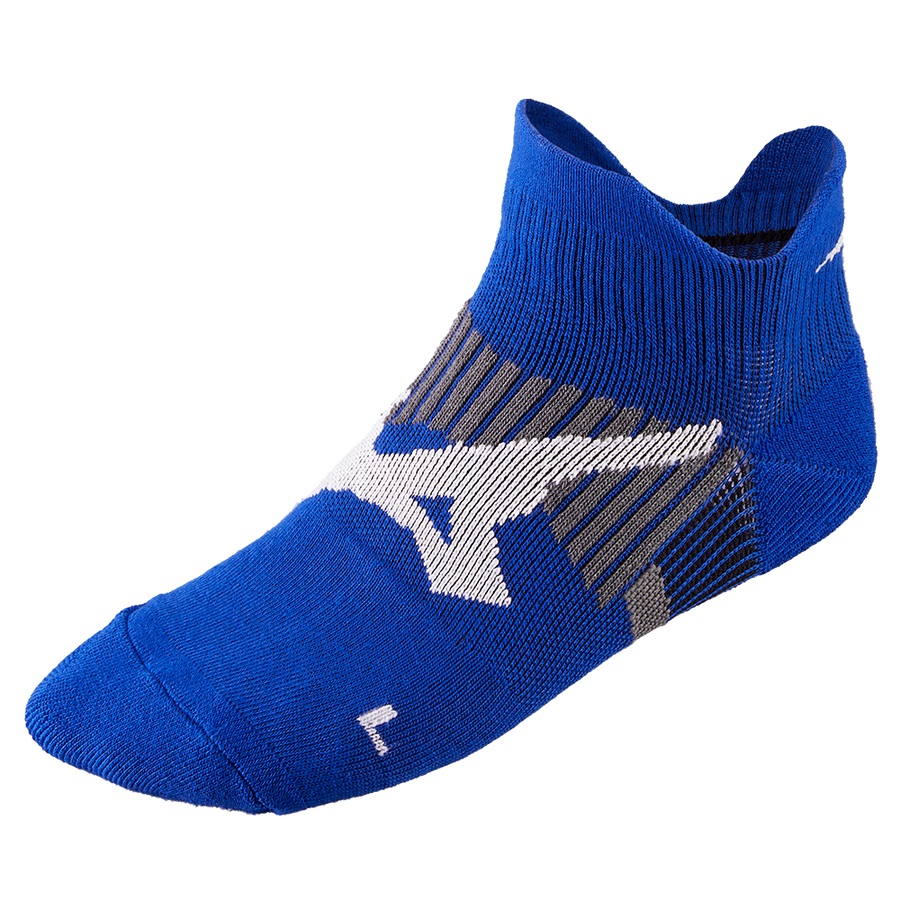 Blue Men's Mizuno DryLite Race Mid Sports Socks | Philippines-764028