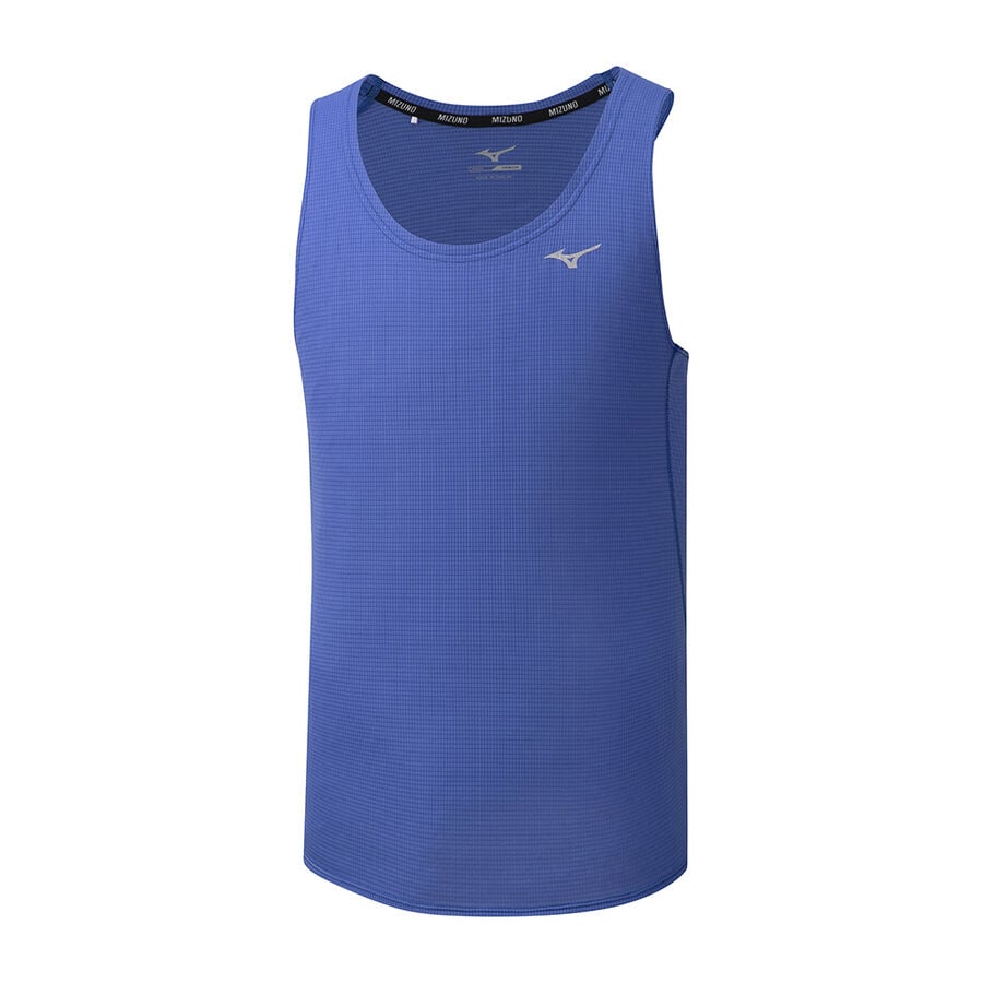 Blue Men's Mizuno Dryaeroflow Tank | Philippines-459073