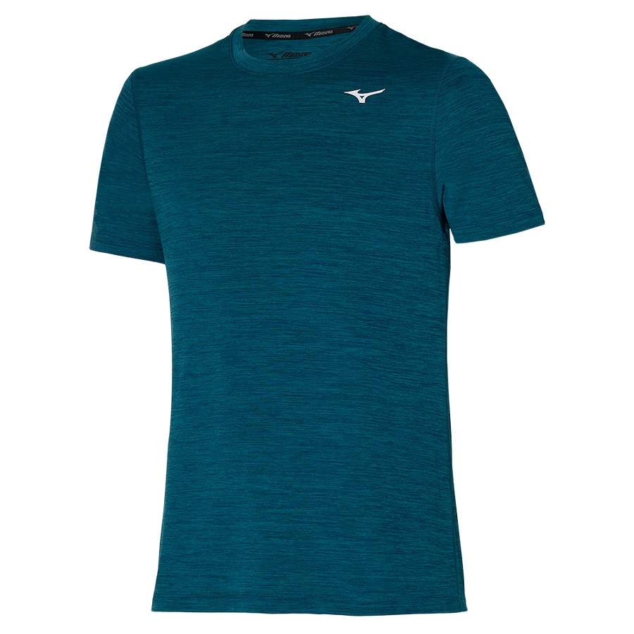 Blue Men's Mizuno Impulse Core Tee | Philippines-936415