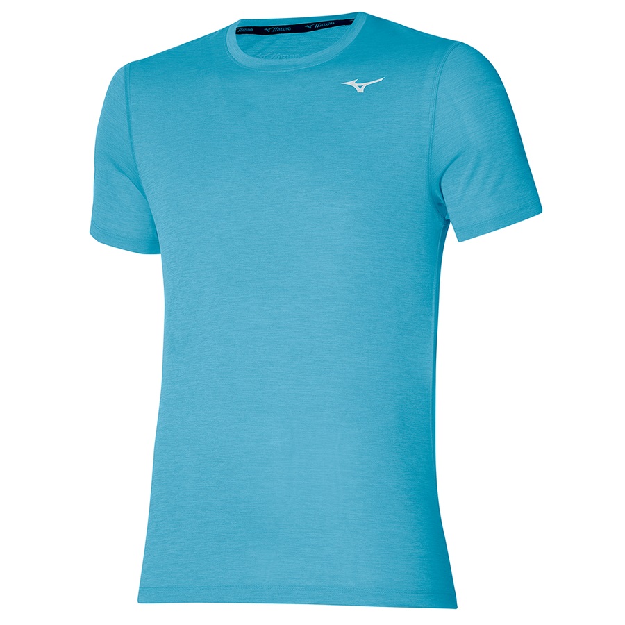 Blue Men's Mizuno Impulse Core Tee | Philippines-975812