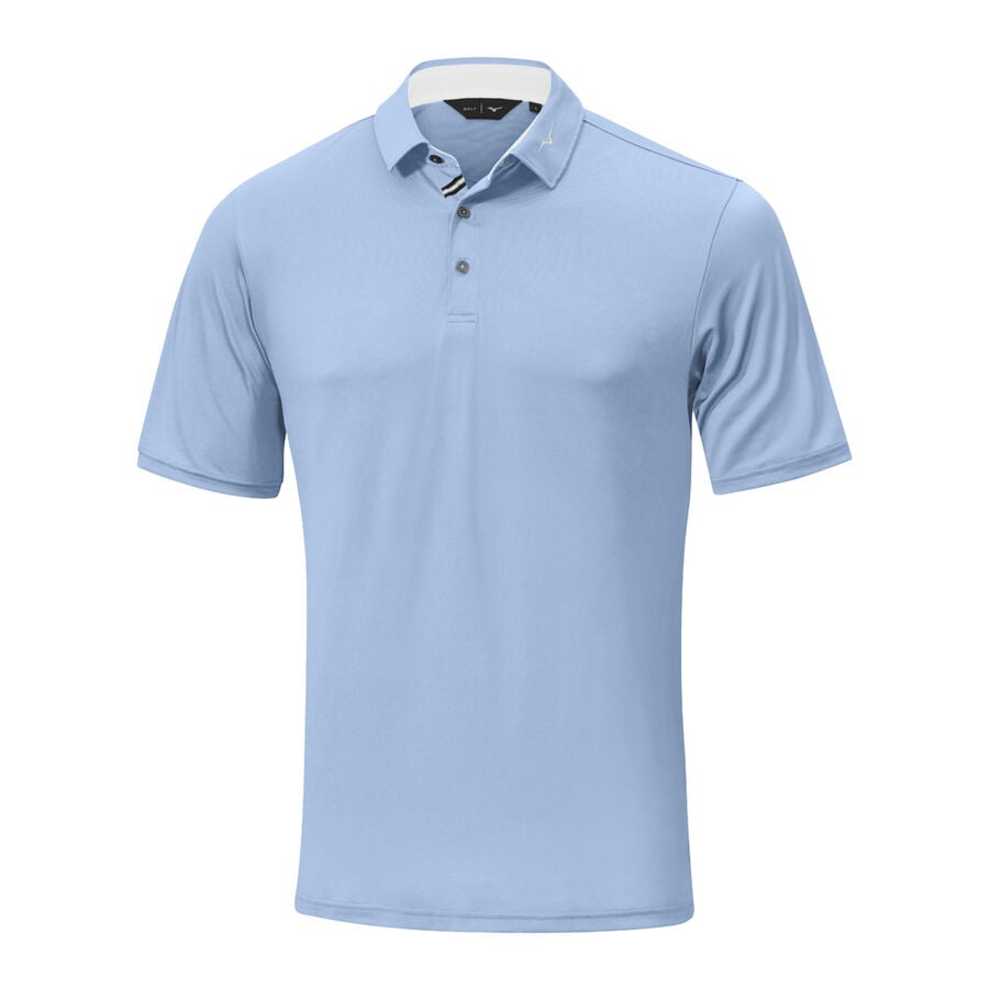 Blue Men's Mizuno Move Tech Quick Dry Polo Tops | Philippines-971260