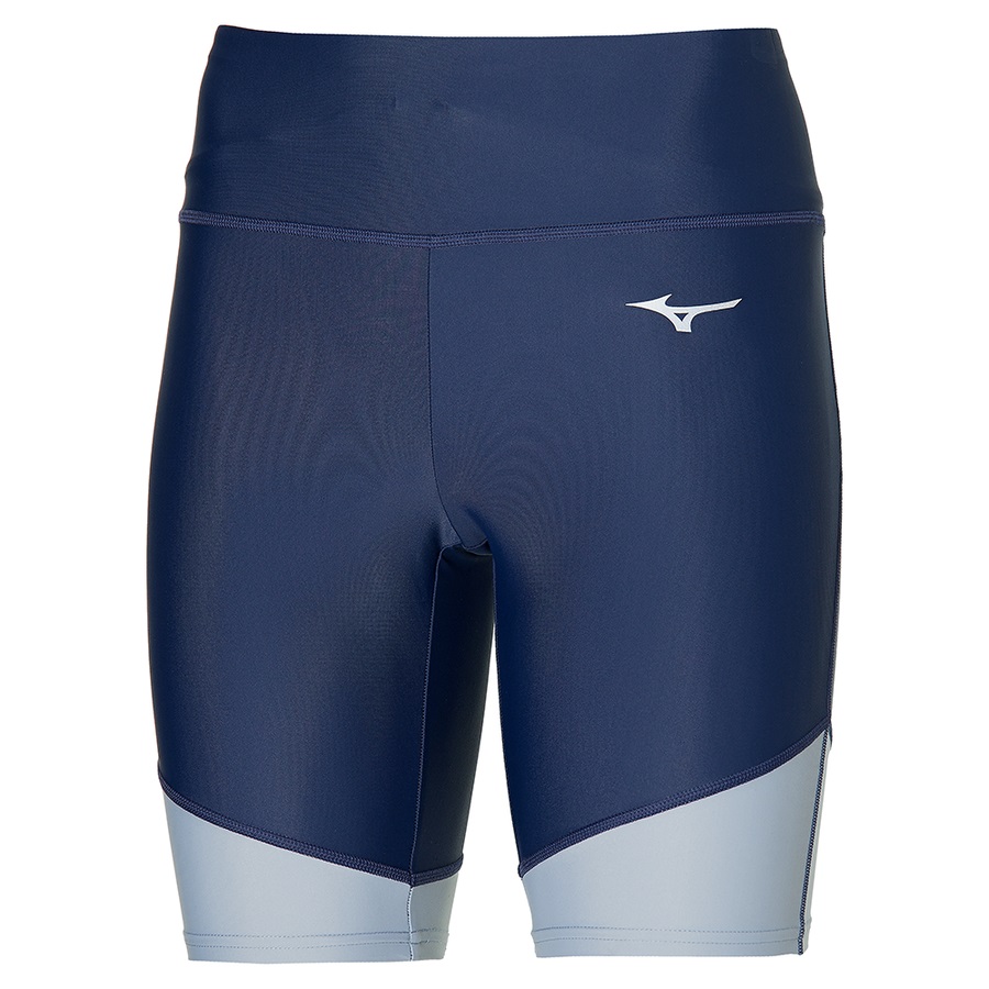 Blue Women's Mizuno Core Mid Tights | Philippines-683172