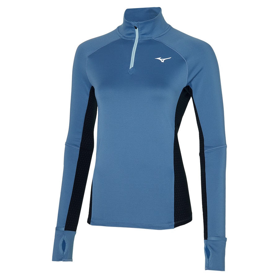 Blue Women's Mizuno Warmalite Hz Tops | Philippines-894106