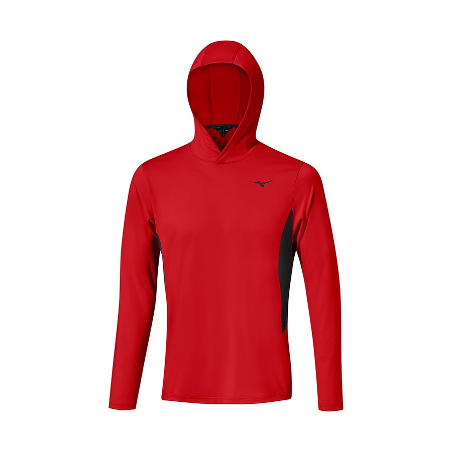 Burgundy Men's Mizuno G-Style Hoodie | Philippines-294315