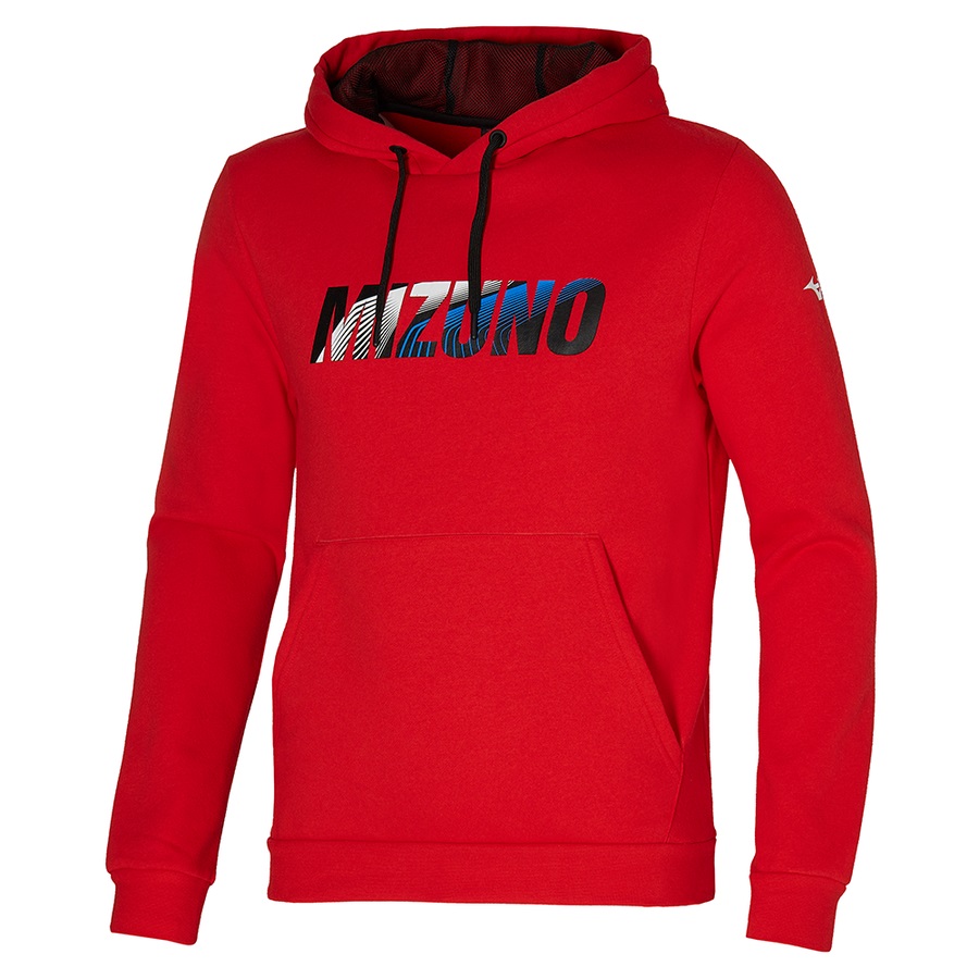 Burgundy Men's Mizuno Mizuno Hoodie | Philippines-274160