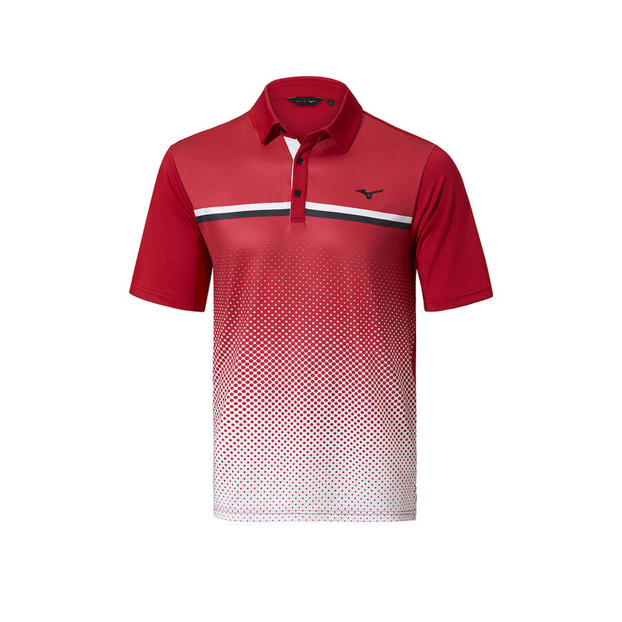 Burgundy Men's Mizuno QD Elite Gradient Tops | Philippines-182054