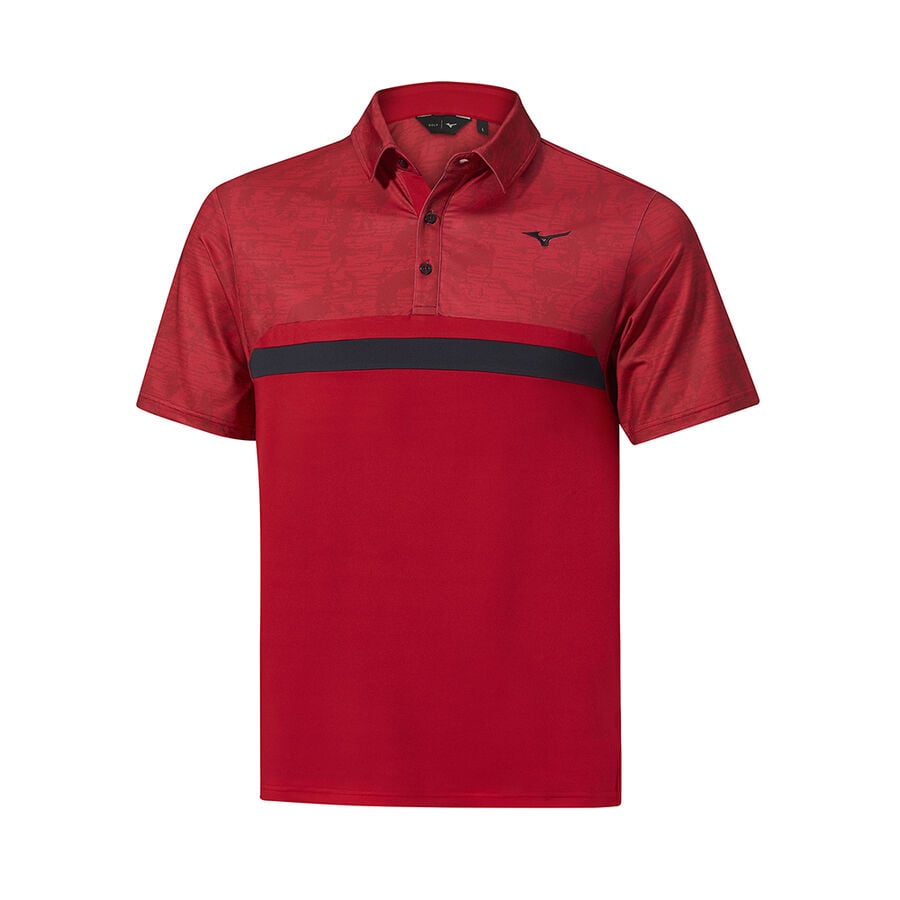 Burgundy Men's Mizuno QD Hazard ST Polo Tops | Philippines-251890