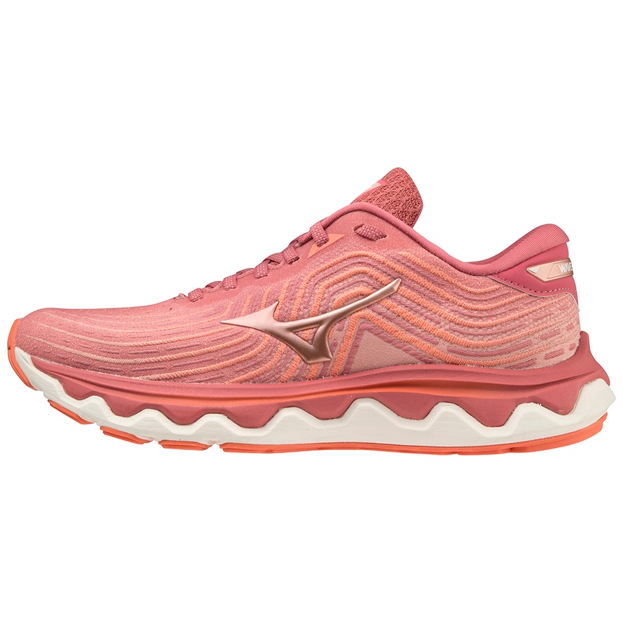 Dark Red / Copper Women's Mizuno Wave Horizon 6 Running Shoes | Philippines-219054