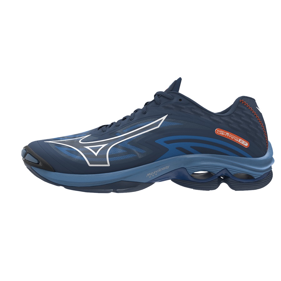 Dark / White / Blue Men's Mizuno Wave Lightning Z7 Volleyball Shoes | Philippines-364920