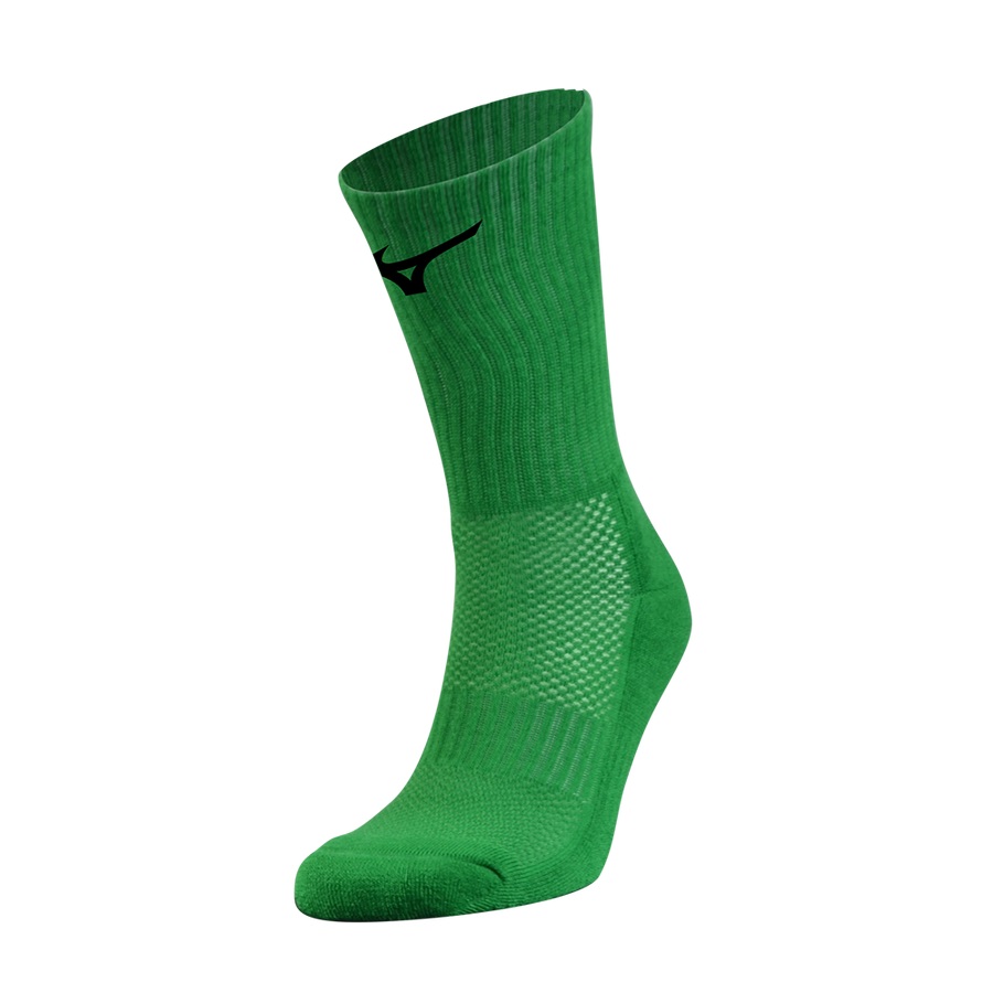 Green / Black Women's Mizuno Handball pair Sports Socks | Philippines-869132