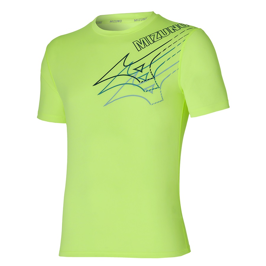 Green Men's Mizuno Core Mizuno Tee | Philippines-372408