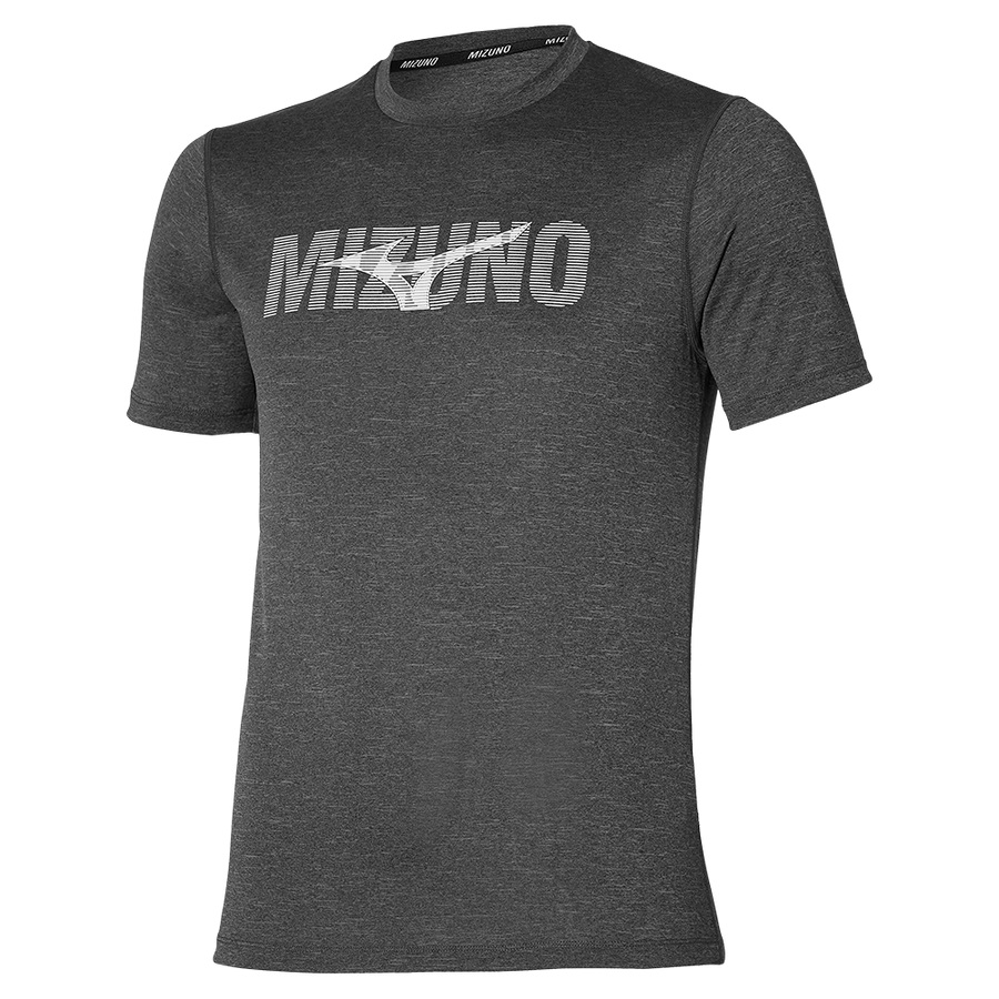 Grey Men's Mizuno Core Mizuno Tee | Philippines-528749