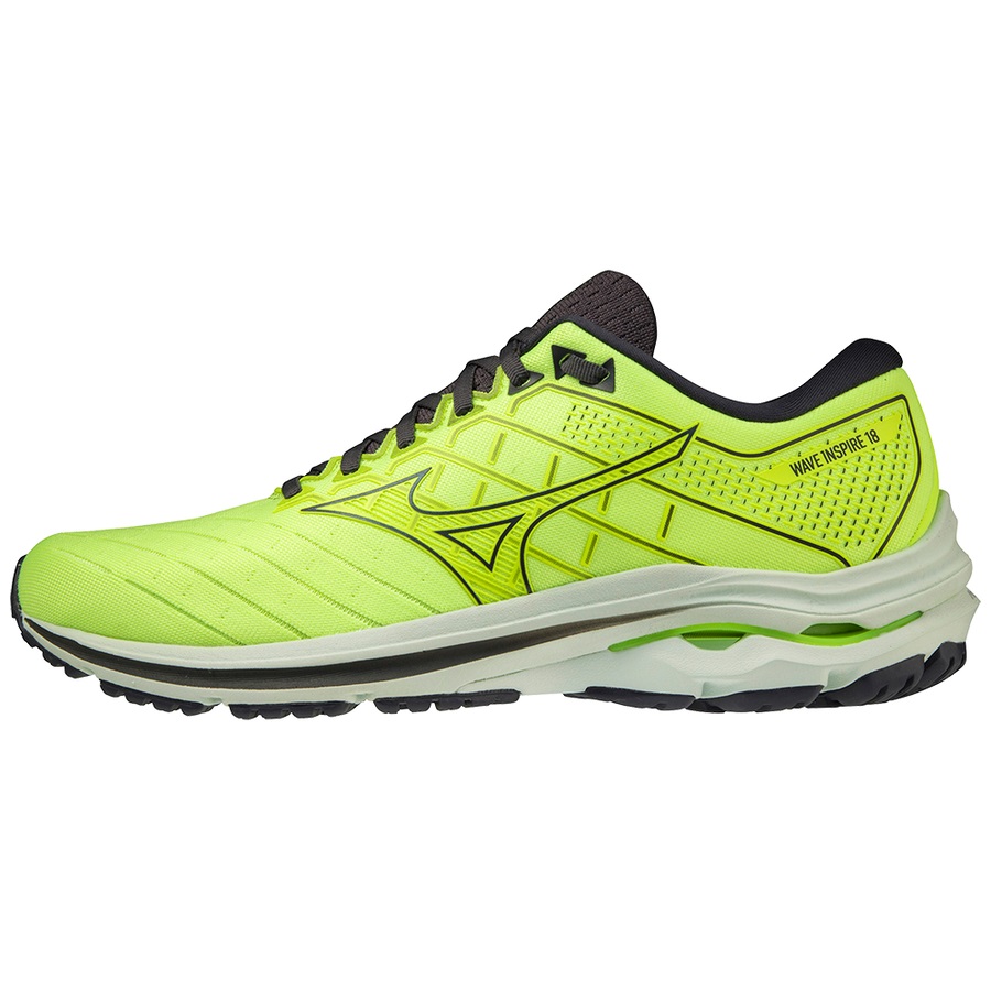 Light Green / Blue Men's Mizuno Wave Inspire 18 Running Shoes | Philippines-702846