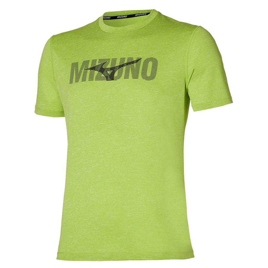 Light Green Green Men's Mizuno Core Mizuno Tee | Philippines-013972