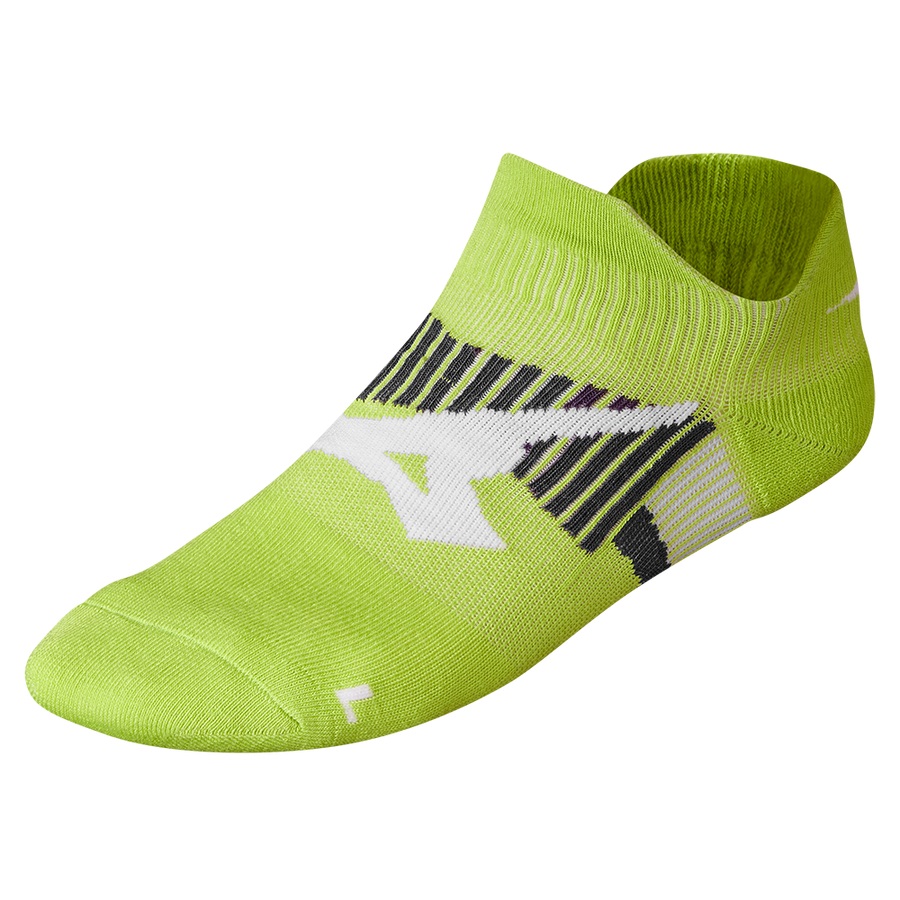 Light Green Green Men's Mizuno DryLite Race Mid Sports Socks | Philippines-467012