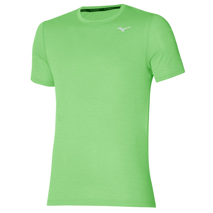 Light Green Men's Mizuno Impulse Core Tee | Philippines-437216