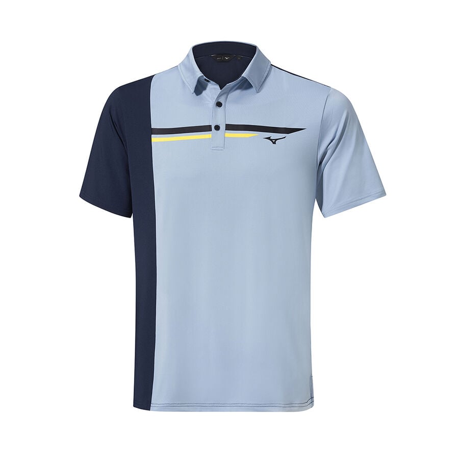 Light Men's Mizuno QD Elite Panel Polo Tops | Philippines-263951