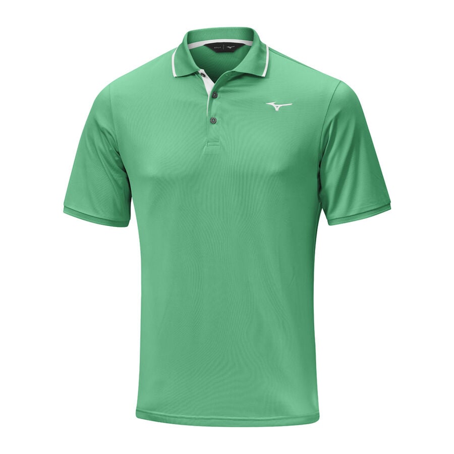 Mint Men's Mizuno Move Tech Quick Dry Polo Plus Tops | Philippines-367854