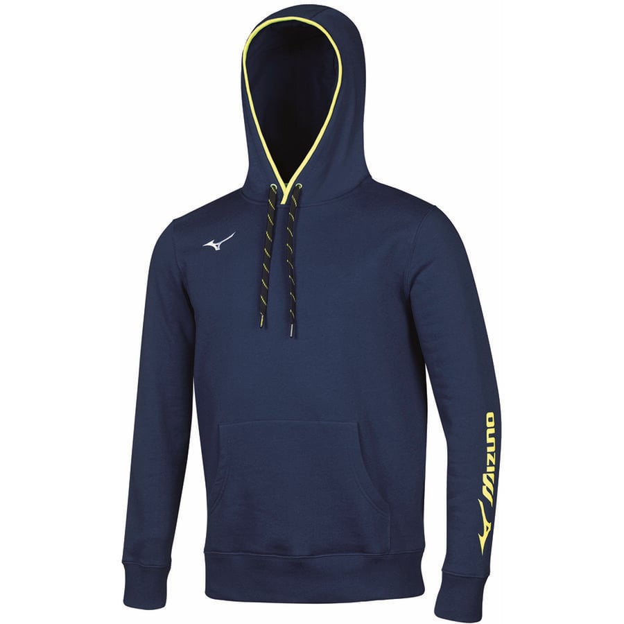 Navy Men's Mizuno Sweat Hoodie | Philippines-456027