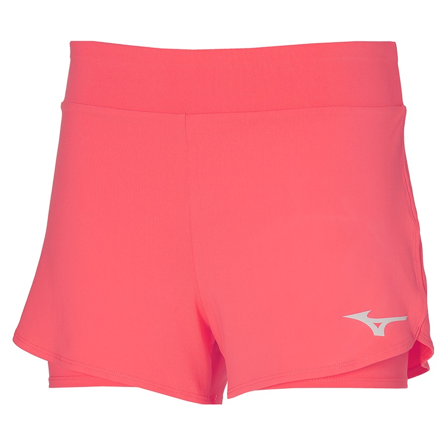 Orange Women's Mizuno Flex Shorts | Philippines-806125