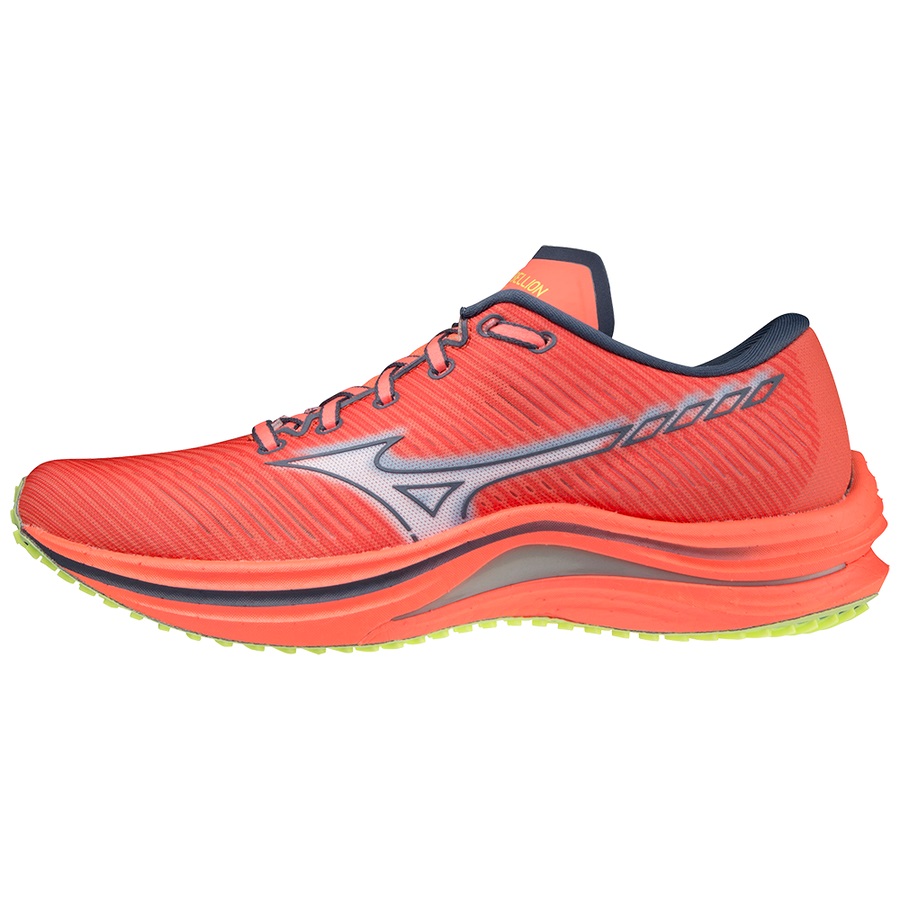 Orange Women's Mizuno Wave Rebellion Running Shoes | Philippines-281340