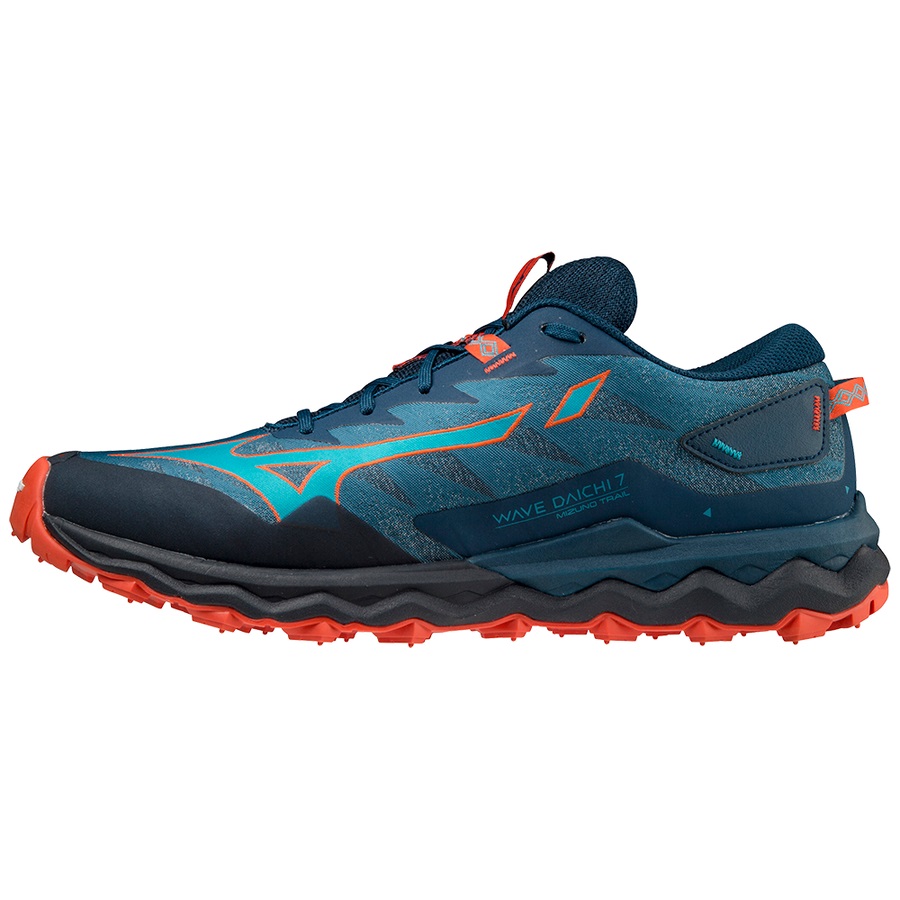 Peacock Men's Mizuno Wave Daichi 7 Trail Running Shoes | Philippines-106275