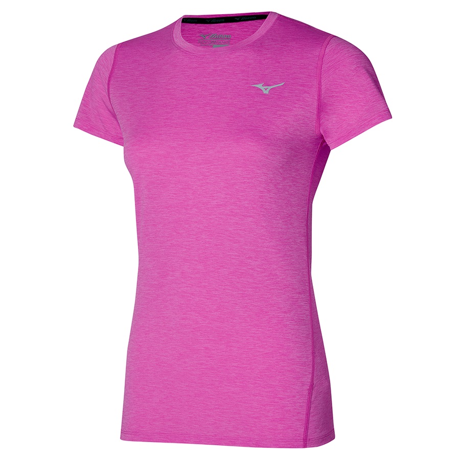 Pink Women's Mizuno Impulse Core Tee | Philippines-084751