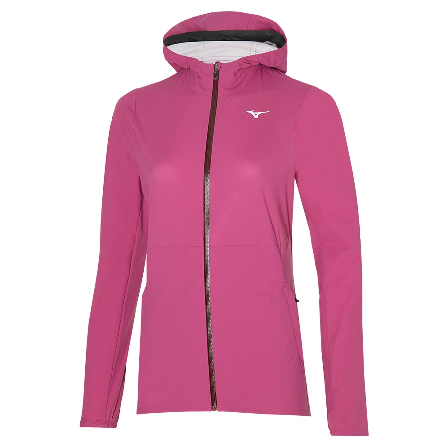 Pink Women's Mizuno Waterproof 20K Jackets | Philippines-469802