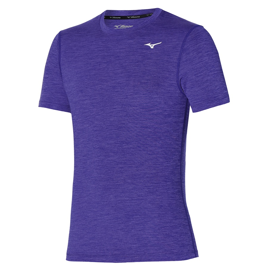 Purple Blue Men's Mizuno Impulse Core Tee | Philippines-842673