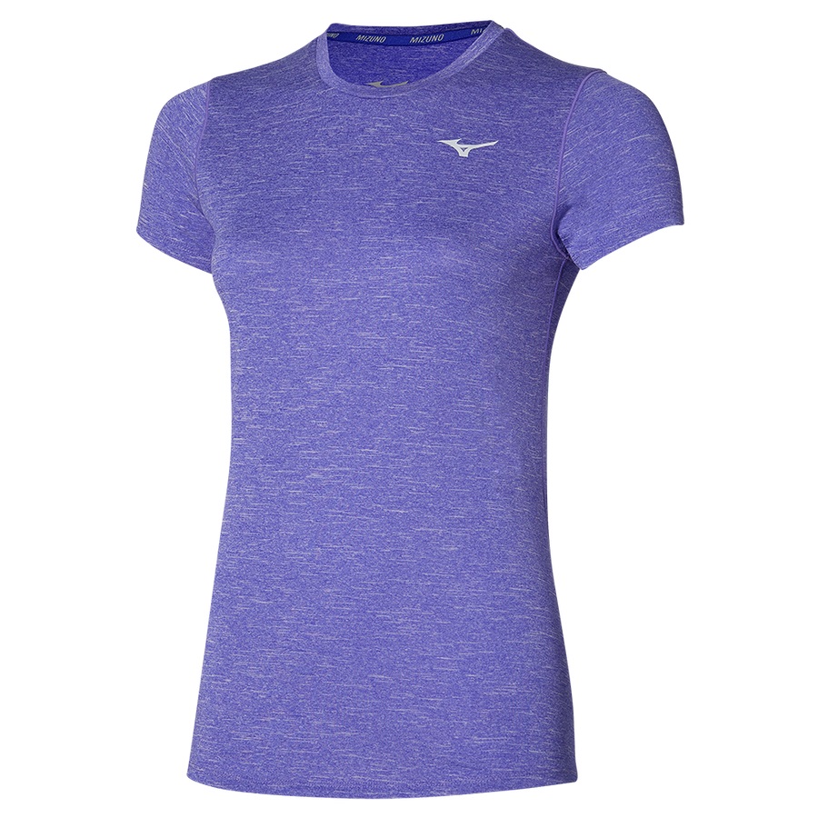 Purple Blue Women's Mizuno Core Graphic T-Shirts | Philippines-195287