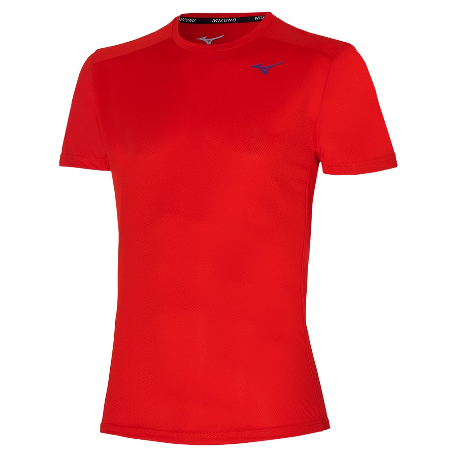 Red Men's Mizuno Inifinity 88 Tee | Philippines-746583