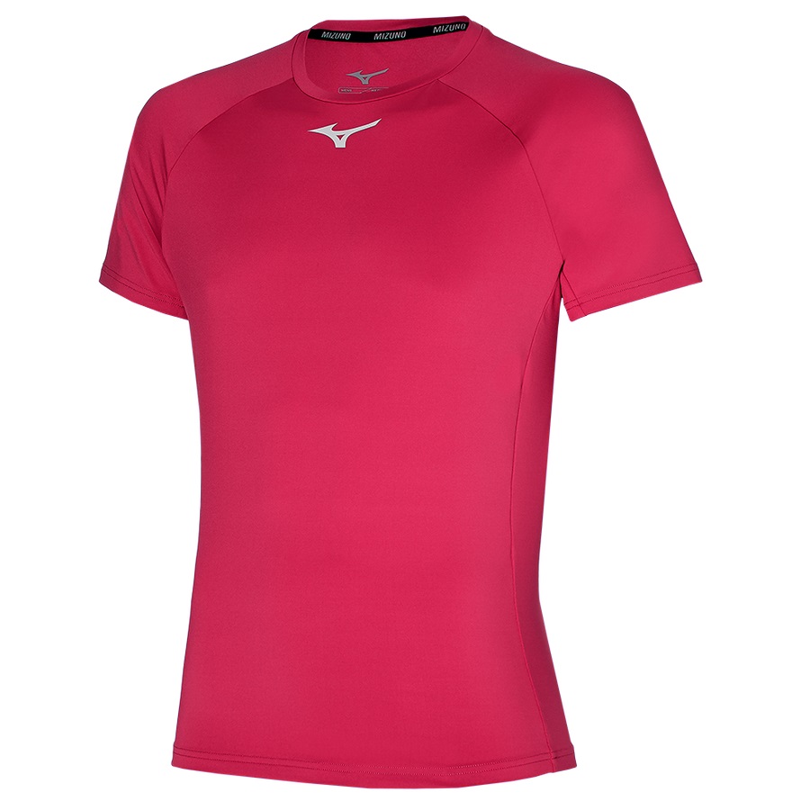 Red Men's Mizuno Tee | Philippines-132069