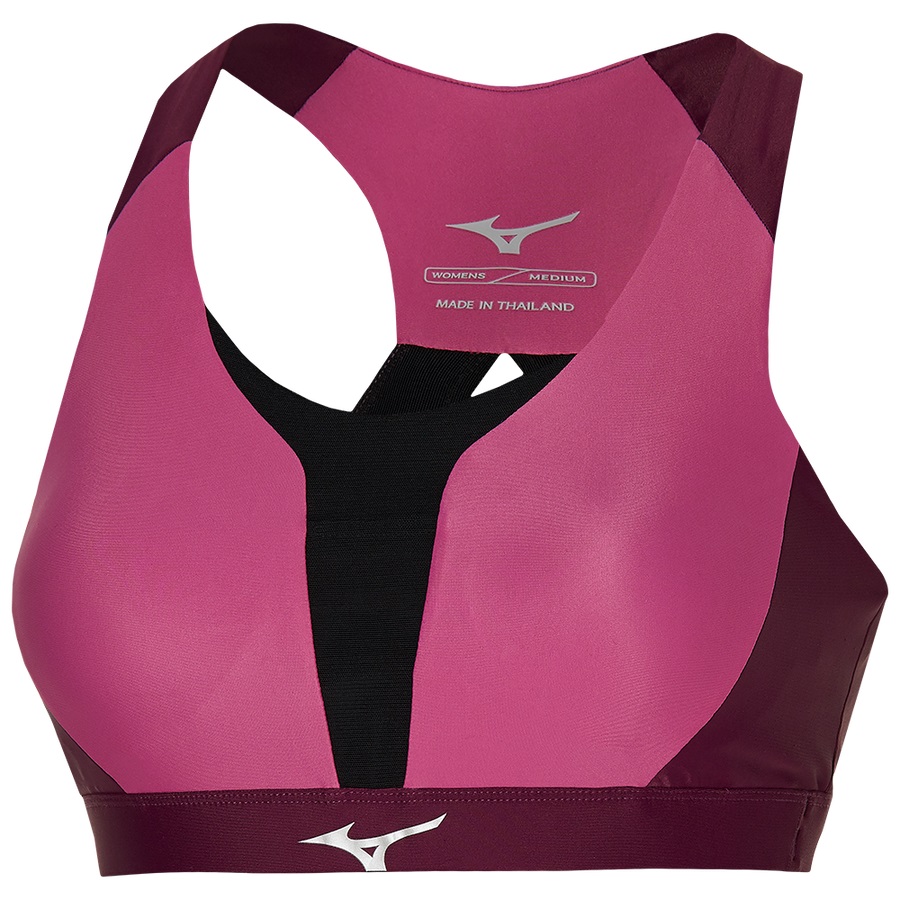 Red / Pink Women's Mizuno High Support Bras | Philippines-619734