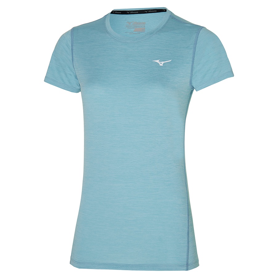 Turquoise Women's Mizuno Impulse Core Tee | Philippines-962058