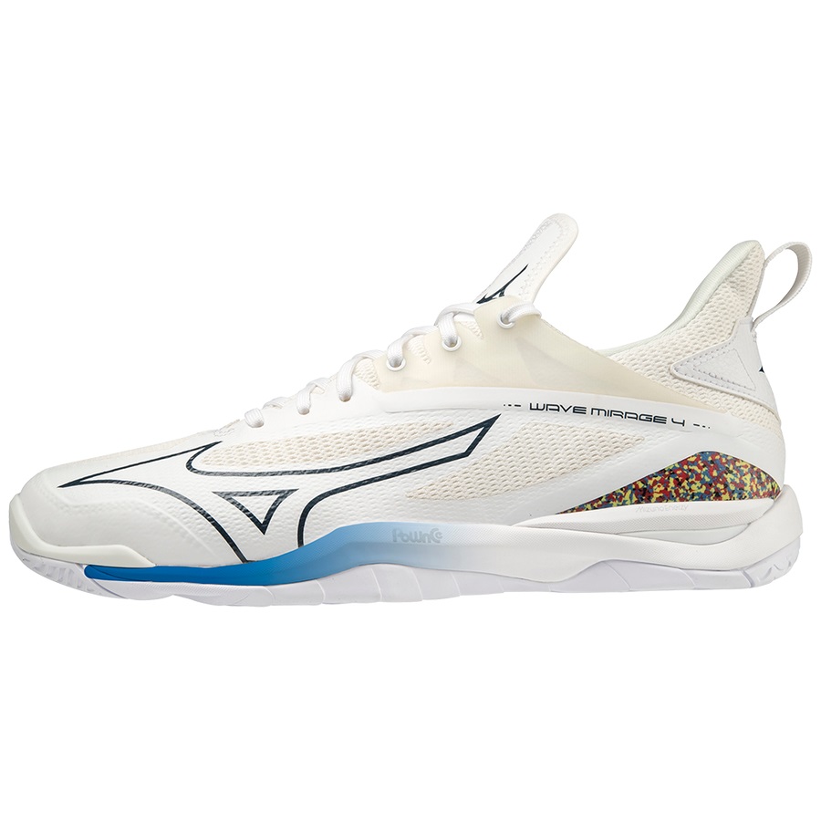 White Men's Mizuno Wave Mirage 4 Handball Shoes | Philippines-519867