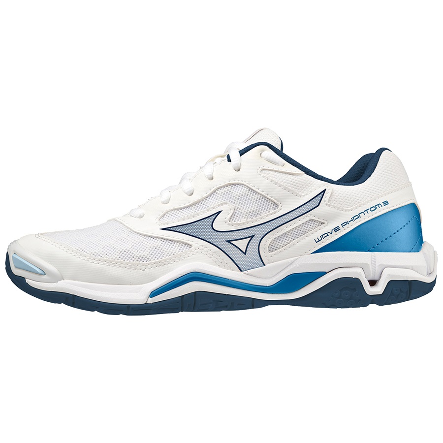 White Men's Mizuno Wave Phantom 3 Handball Shoes | Philippines-135072