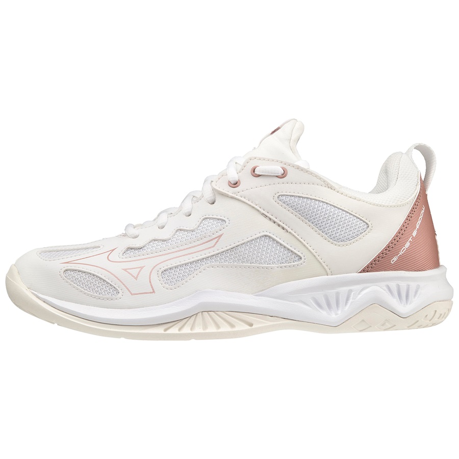 White Women's Mizuno Ghost Shadow Handball Shoes | Philippines-861053