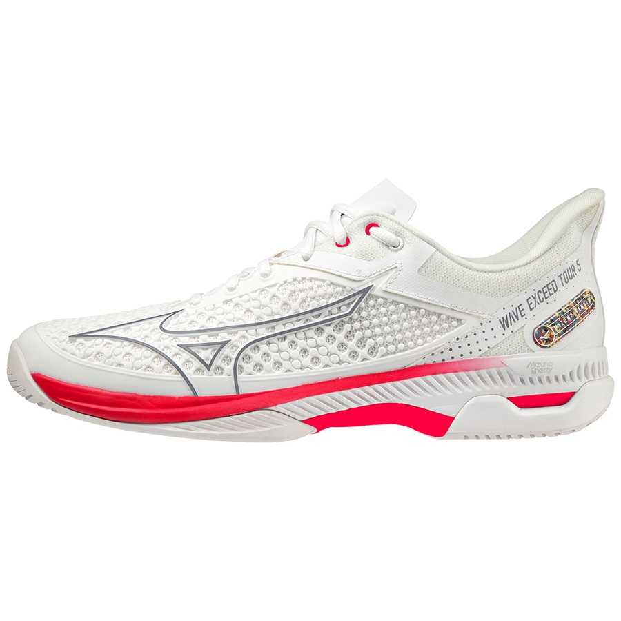 White Women's Mizuno Wave Exceed Tour 5 CC Tennis Shoes | Philippines-895426