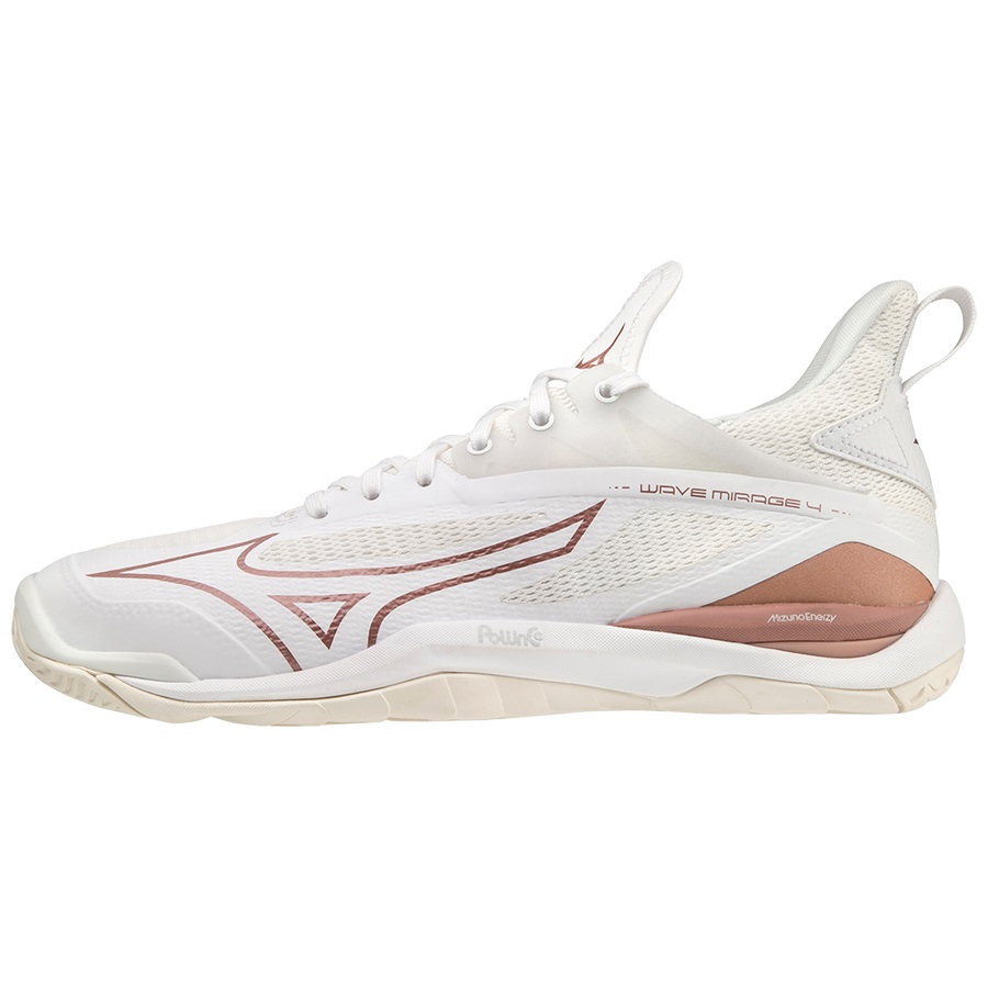 White Women's Mizuno Wave Mirage 4 Handball Shoes | Philippines-723461